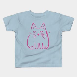 Pink Kitty Kids T-Shirt